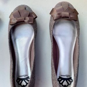 Fergalicious Grey Wool Flats